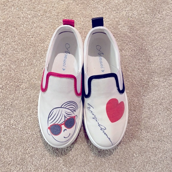 Armani Junior Girls Sneakers - Size 13.5 - Picture 2 of 6